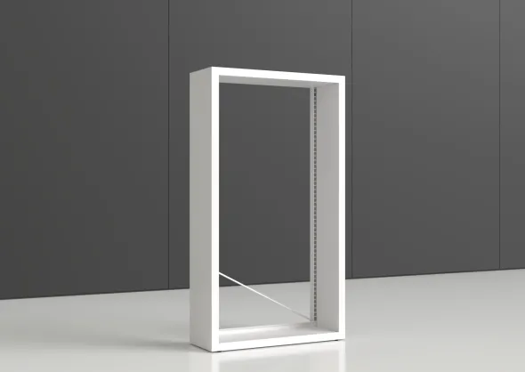 Rayonnage simple face Nova - habillage métal - l. 100 x h. 180 x pr. 35 cm - élément isolé