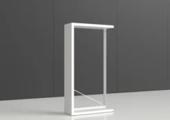 Rayonnage simple face Nova - habillage métal - l. 95 x h. 180 x pr. 35 cm - élément départ