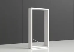 Rayonnage simple face Nova - habillage métal - l. 100 x h. 200 x pr. 35 cm - élément isolé