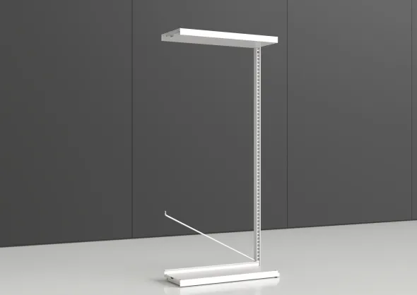 Rayonnage simple face Nova - habillage métal - l. 90 x h. 200 x pr. 35 cm - élément suivant