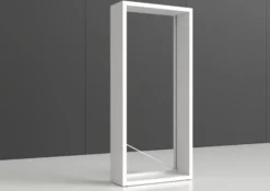 Rayonnage simple face Nova - habillage métal - l. 100 x h. 220 x pr. 35 cm - élément isolé