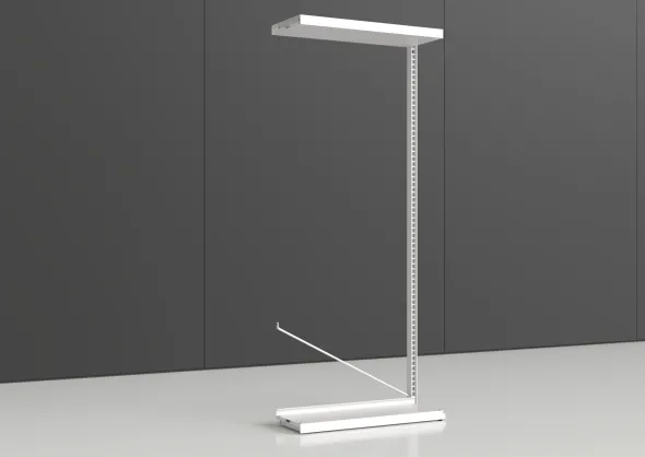 Rayonnage simple face Nova - habillage métal - l. 90 x h. 220 x pr. 35 cm - élément suivant