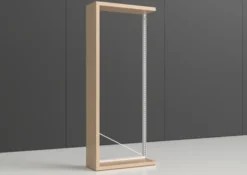 Rayonnage simple face Nova - habillage stratifié - l. 95 x h. 230 x pr. 35 cm - élément départ