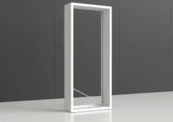 Rayonnage simple face Nova - habillage métal - l. 100 x h. 230 x pr. 35 cm - élément isolé