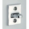 Récepteur mural chromé pour cordon avec visserie