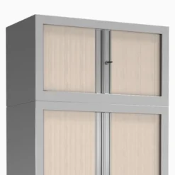 Rehausse métallique Etic - h. 44 x l. 120 cm - décor bois - fermeture rideaux