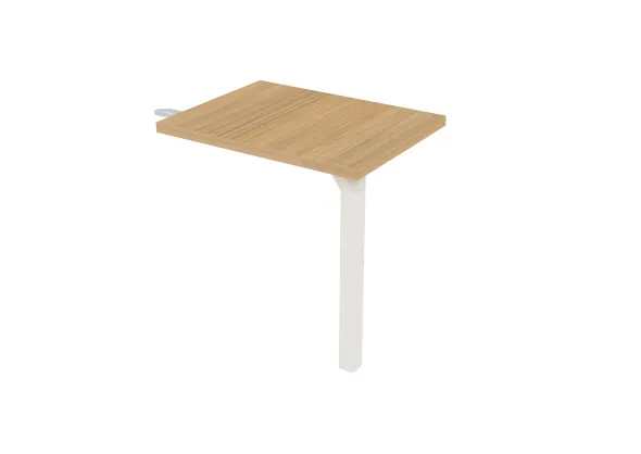 Retour pour bureau compact 90° Epure - l. 80 x pr. 60 cm