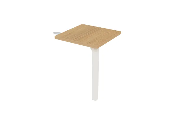 Retour pour bureau compact 90° Epure - l. 60 x pr. 60 cm