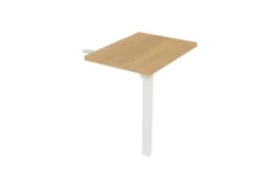 Retour pour bureau compact 90° Epure - l. 60 x pr. 80 cm