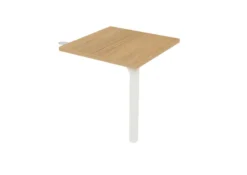 Retour pour bureau compact 90° Epure - l. 80 x pr. 80 cm
