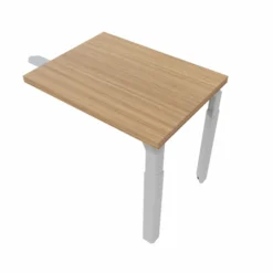 Retour pour bureau droit Epure - l. 80 x pr. 60 cm - piétement réglable en hauteur