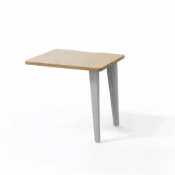 Retour pour bureau droit Evidence - l. 80 x pr. 60 cm - 2 pieds métalliques et 1 platine