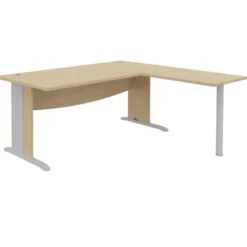 Retour pour bureau droit Majesty sur pied - l. 80 x pr. 60 cm