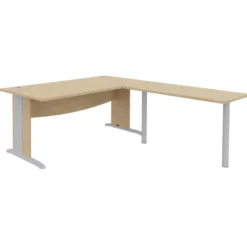Retour pour bureau droit Majesty sur pied - l. 120 x pr. 60 cm