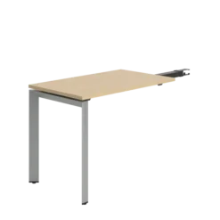 Retour pour bureau droit pr. 80 cm Frameone II - l. 100 x pr. 60 cm - piétement arche