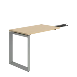 Retour pour bureau droit pr.90 cm Frameone II - l. 100 x pr. 60 cm - piétement cadre