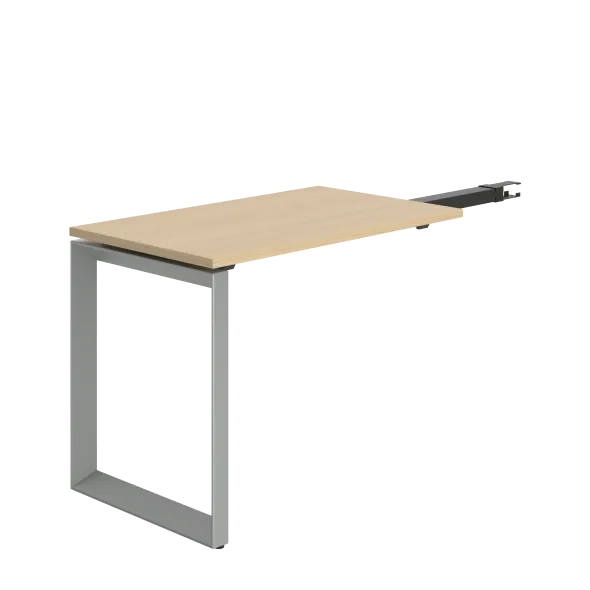 Retour pour bureau droit pr.90 cm Frameone II - l. 100 x pr. 60 cm - piétement cadre