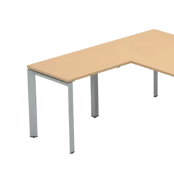 Retour pour bureau droit pr. 80 cm Frameone II - l. 80 x pr. 60 cm - piétement arche