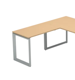 Retour pour bureau droit pr. 80 cm Frameone II - l. 100 x pr. 60 cm - piétement cadre
