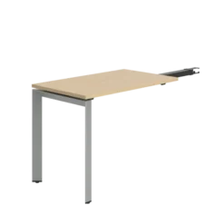 Retour pour bureau droit pr.90 cm Frameone II - l. 100 x pr. 60 cm - piétement arche