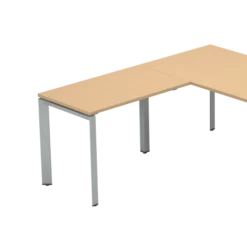 Retour pour bureau droit pr.90 cm Frameone II - l. 100 x pr. 60 cm - piétement arche
