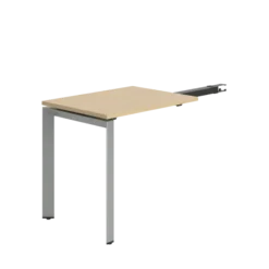 Retour pour bureau droit pr. 90 Frameone II - l. 80 x pr. 60 cm - piétement arche