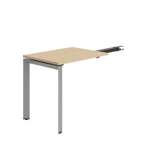 Retour pour bureau droit pr. 90 Frameone II - l. 80 x pr. 60 cm - piétement arche