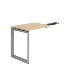Retour pour bureau droit pr. 90 Frameone II - l. 80 x pr. 60 cm - piétement cadre