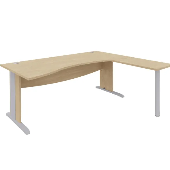 Retour pour bureau ergonomique Majesty sur pied - l. 80 x pr. 42 cm