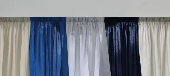 Rideau tamisant Elli - 150 x 230 cm - 100 % polyester M1 - ruban fronceur - ourlet bas - la paire