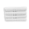 Serviette de toilette éponge 100 % coton blanc - 50 x 90 cm - 400 g/m2 - lot de 10