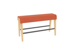 Siège poutre B Free - l. 120 x h. 72 cm - textile enduit - piétement bois