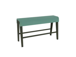 Siège poutre B Free - l. 120 x h. 72 cm - tissu G - piétement aluminium