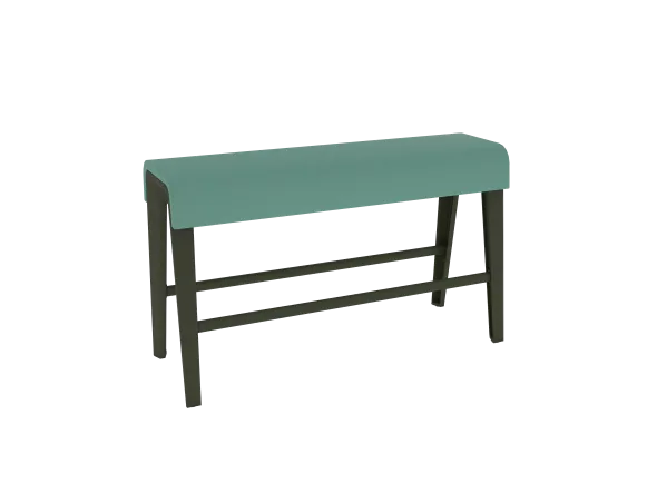 Siège poutre B Free - l. 120 x h. 72 cm - tissu G - piétement aluminium