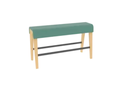 Siège poutre B Free - l. 120 x h. 72 cm - tissu G - piétement bois