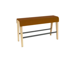 Siège poutre B Free - l. 120 x h. 72 cm - tissu S - piétement bois