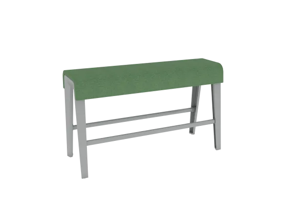 Siège poutre B Free - l. 120 x h. 72 cm - tissu S - piétement aluminium