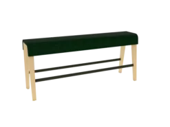Siège poutre B Free - l. 160 x h. 72 cm - tissu S piétement bois