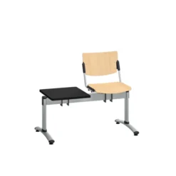 Siège sur poutre 1 place Campus - bois - avec 1 tablette