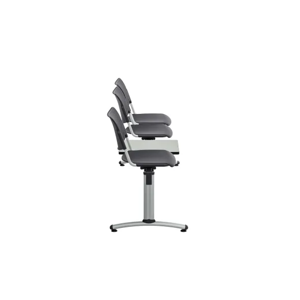Siège sur poutre 3 places Campus - polypropylène - avec 1 tablette