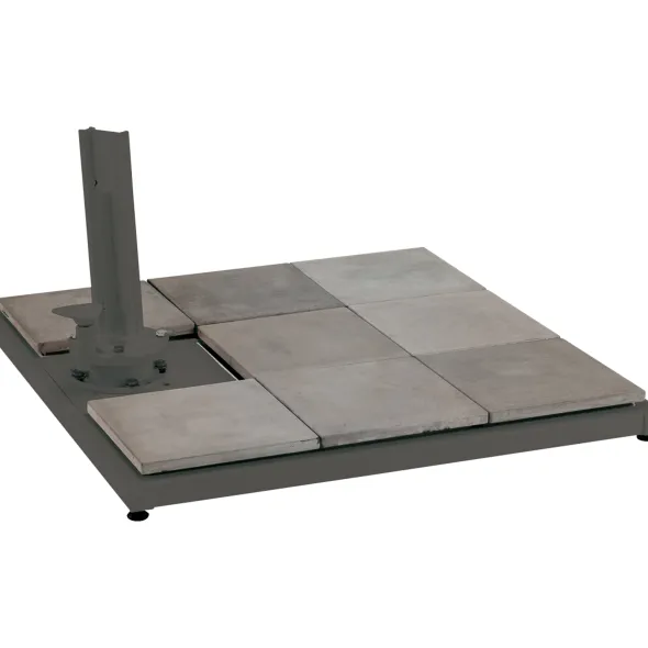 Socle béton pour parasol mât déporté - béton
