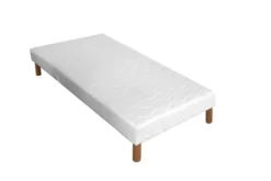 Sommier tapissier - pour matelas 90 x 190 cm - anti punaises de lit, anti-acarien et antibactérien - sans pieds