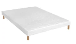 Sommier tapissier - pour matelas 160 x 200 cm -anti punaises de lit, anti-acarien et antibactérien - sans pieds