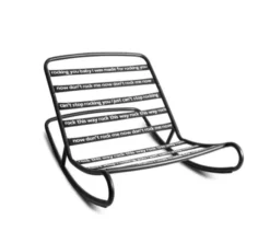 Structure Rocking Chair Fatboy - pour pouf Fatboy 180 x 140 cm - noir