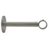 Support de face pour tringle ronde - acier nickel brossé - l'unité