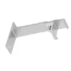 Support de face pour tringle rail - acier laqué blanc - l'unité