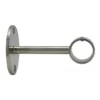 Support plafond pour tringle ronde - acier nickel brossé - l'unité