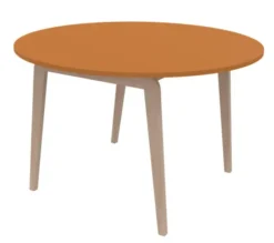 Table Adell - Ø 120 cm - 4 pieds - hêtre verni naturel