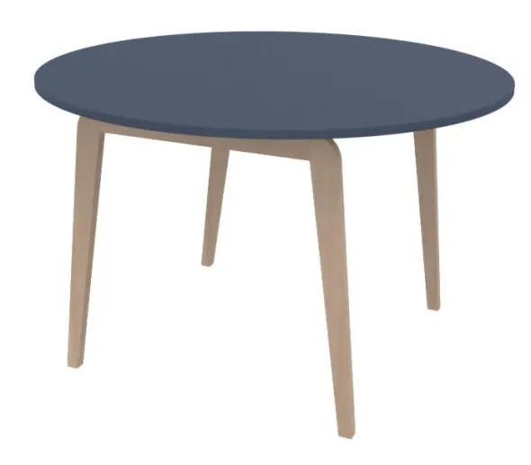 Table Adell - Ø 120 cm - 4 pieds - hêtre verni naturel
