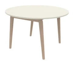 Table Adell - Ø 120 cm - 4 pieds - hêtre verni naturel